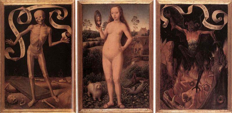 Hans Memling Triptych of Earthly Vanity and Divine Salvation China oil painting art